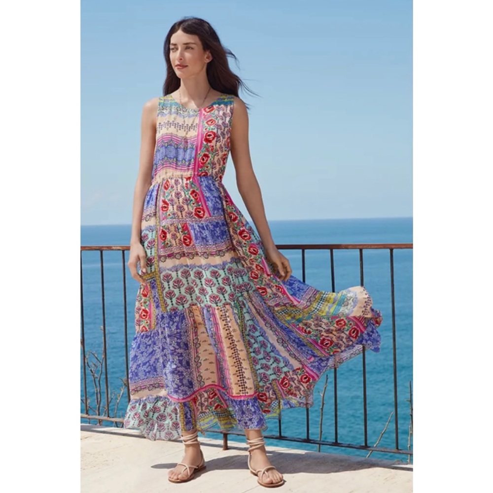 🆕 NWT Johnny Was Franco Zeline Patchwork Dress XS